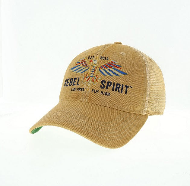 Adjustable Baseball Hat - Tan Mesh