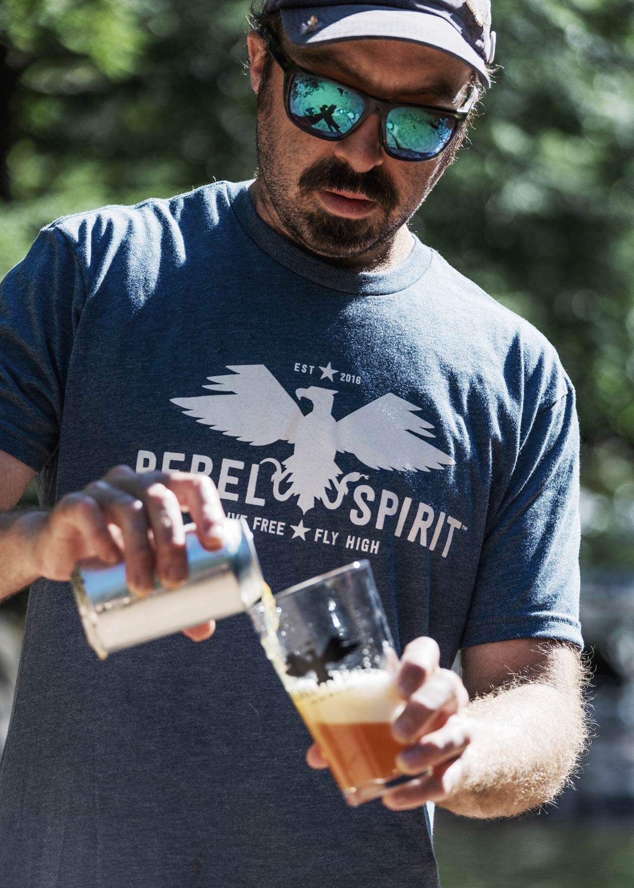 Rebel Spirit T-Shirt - Indigo Green