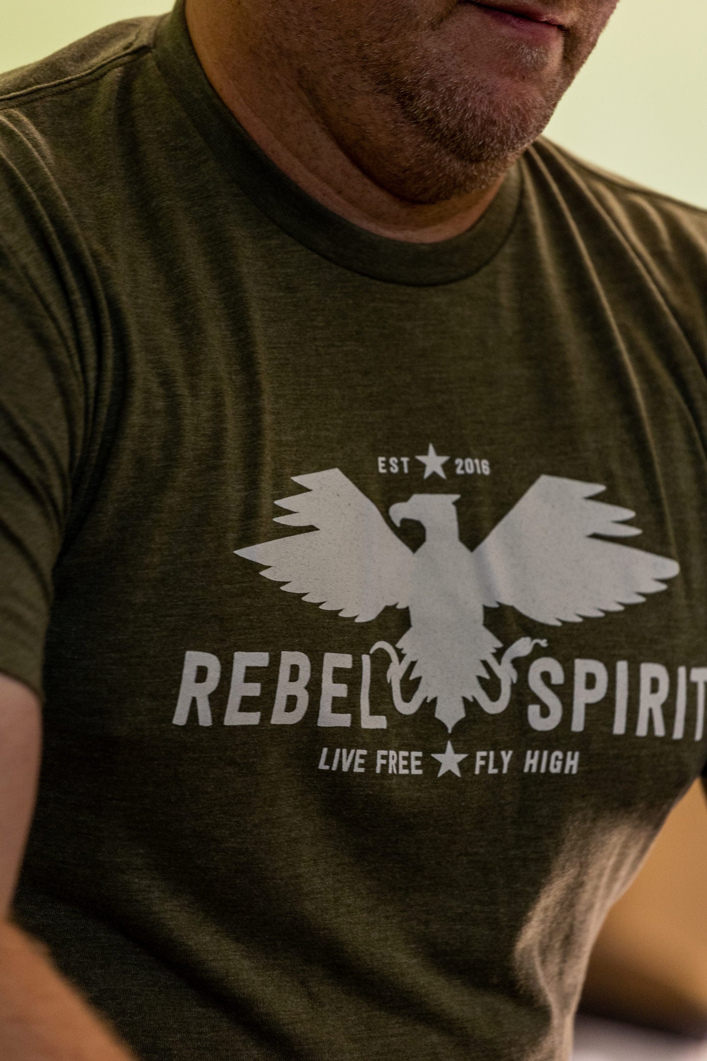 Rebel Spirit T-Shirt - Military Green