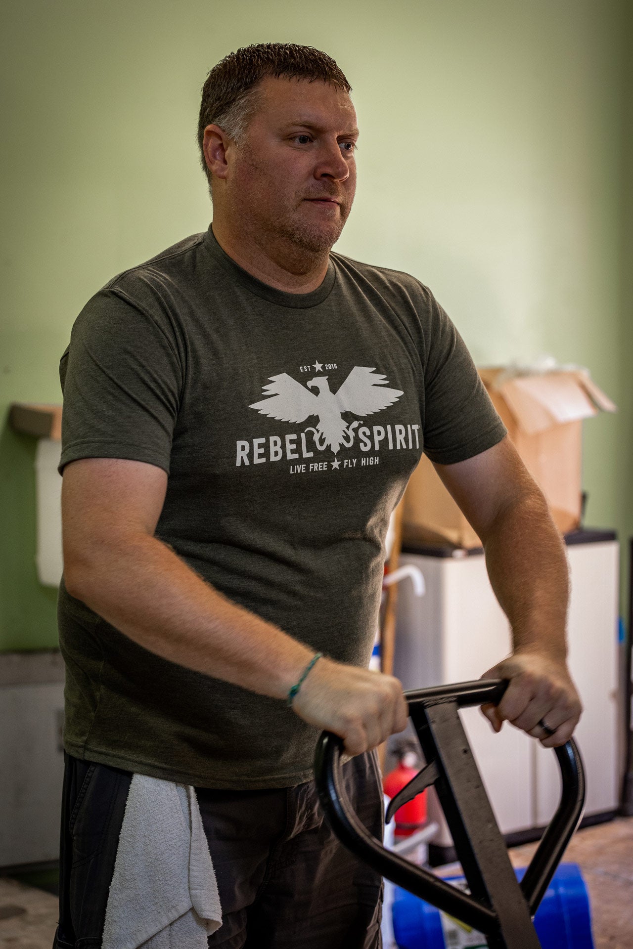 Rebel Spirit T-Shirt - Military Green