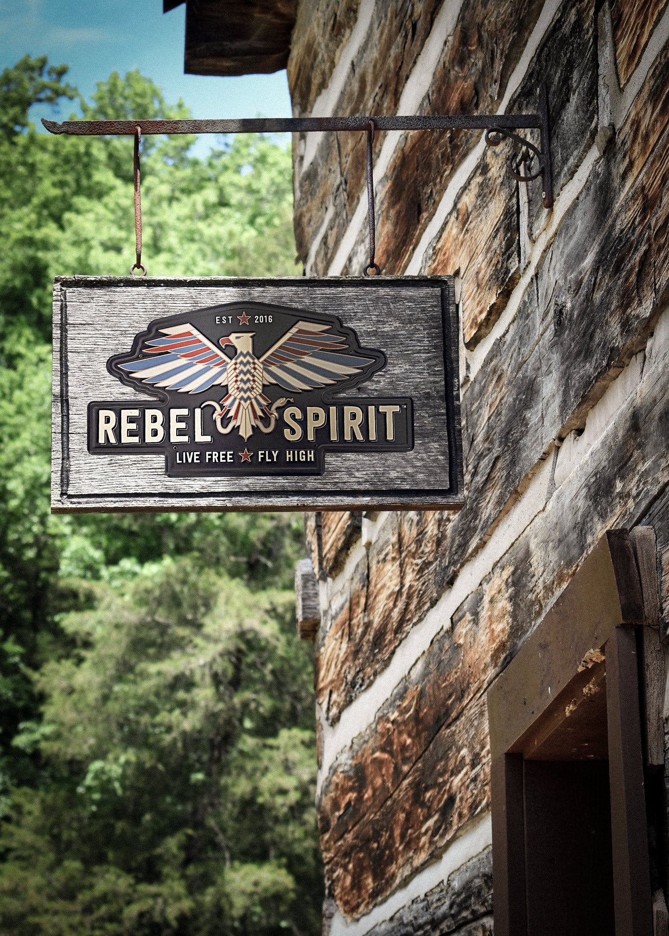 Rebel Spirit Sign