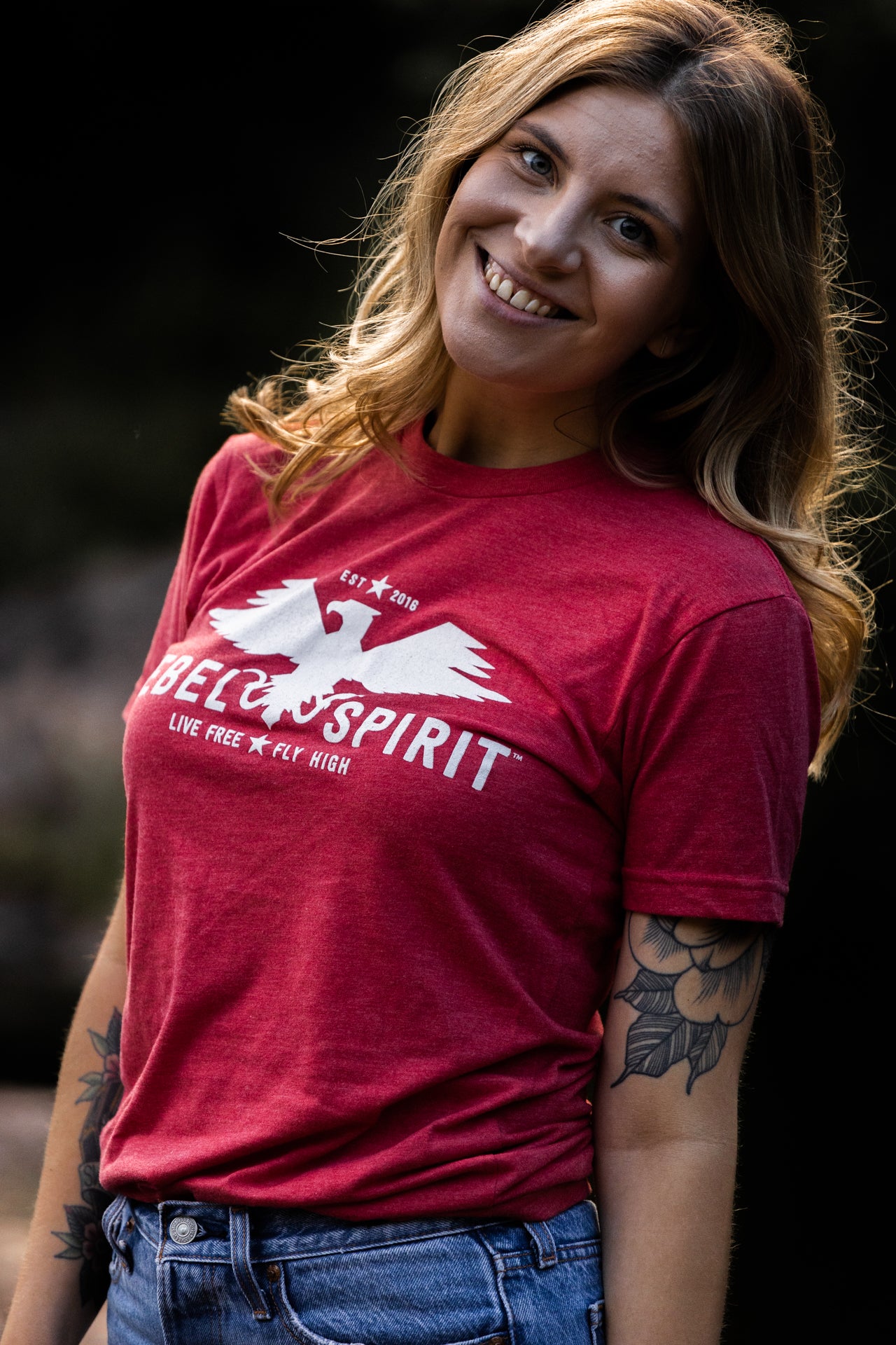 Rebel Spirit T-Shirt - Vintage Red